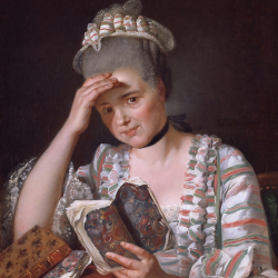 Portrait of woman with book
